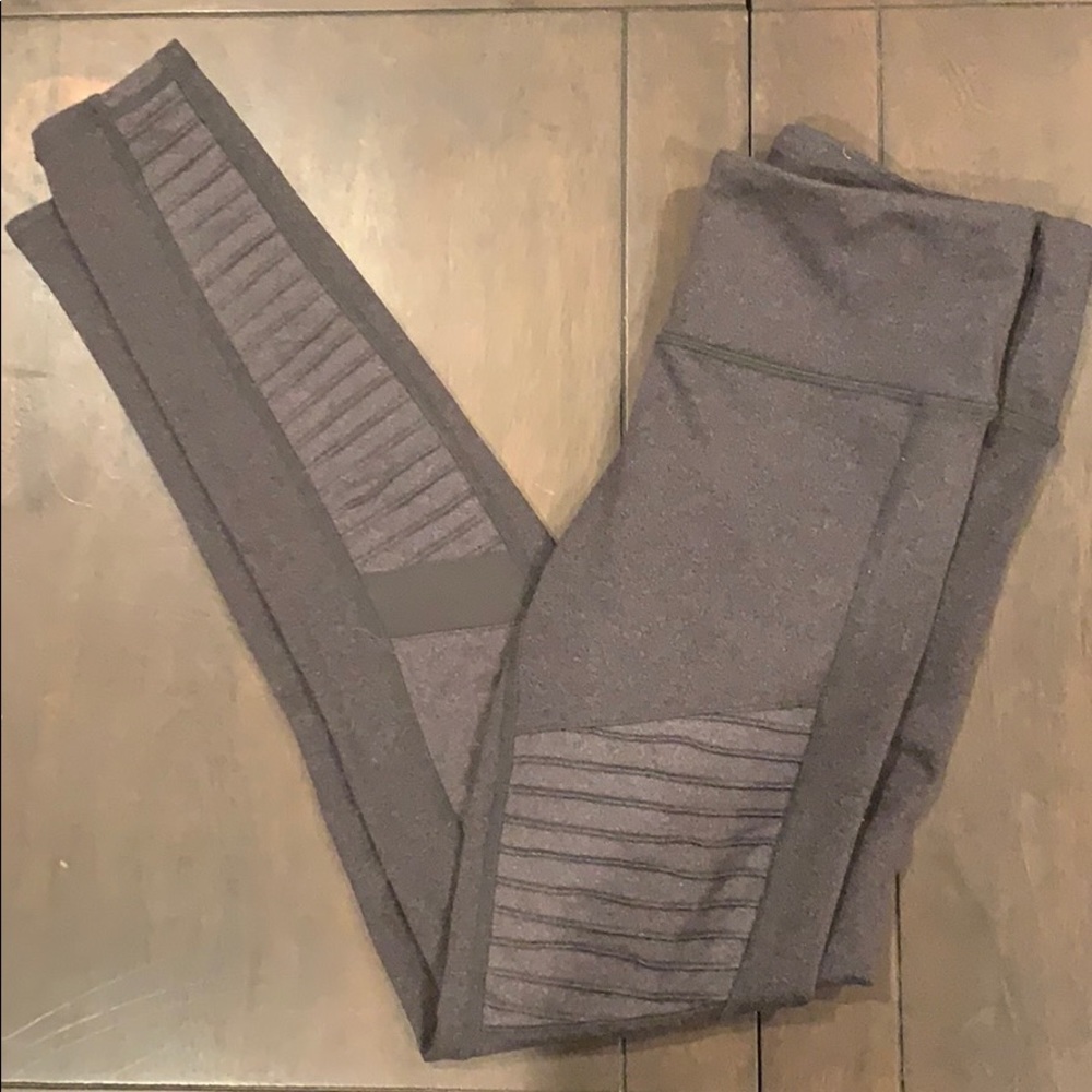 All yoga moto legging workout pant grey